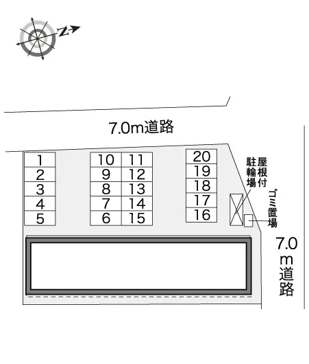 ★手数料０円★銚子市大橋町　月極駐車場（LP）